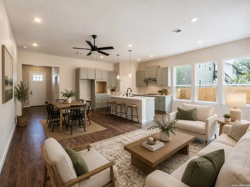 Furnished interior view inside a new home in , San Antonio (Image 8).
