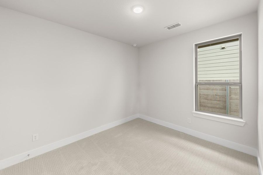 Spacious, unfurnished interior of a new home in Discovery Collection at Painted Tree Village, McKinney (Image 25). Spacious, unfurnished interior of a new home in Discovery Collection at Painted Tree Village, McKinney (Image 25).