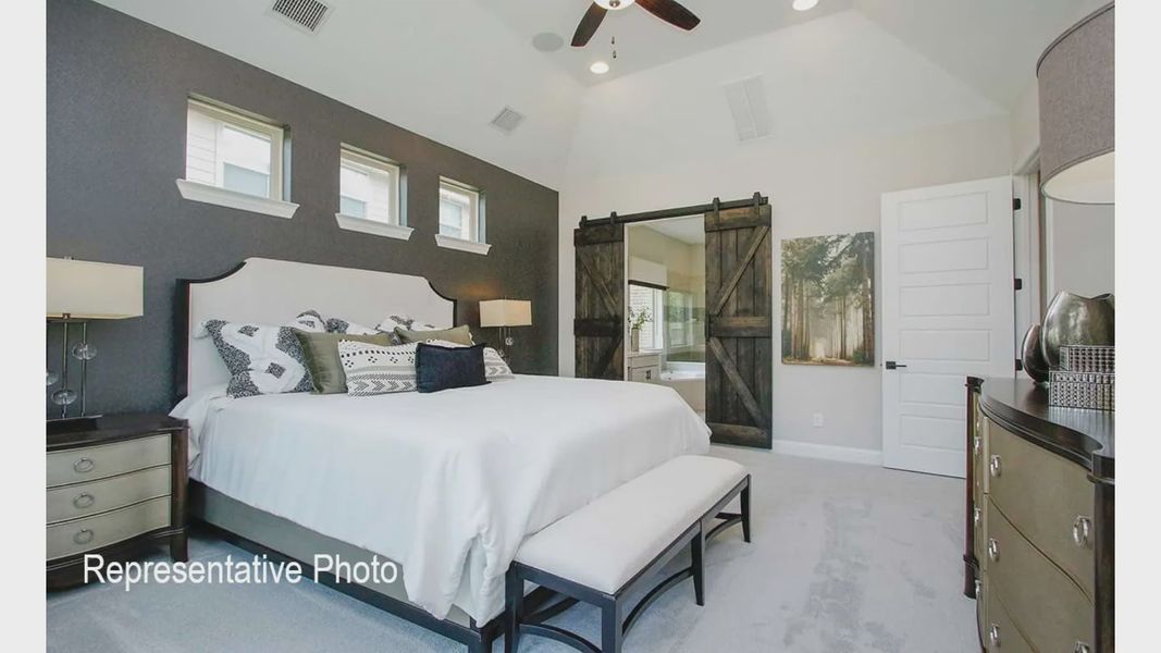 Furnished interior view inside a new home in Hulen Trails, Fort Worth (Image 9).