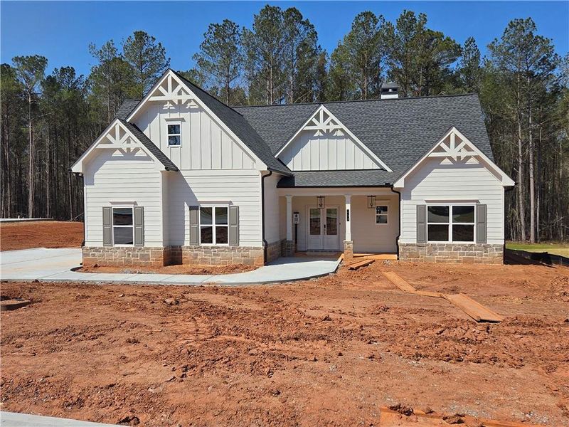 In-progress construction of a new home in , Bethlehem, GA (Image 32).