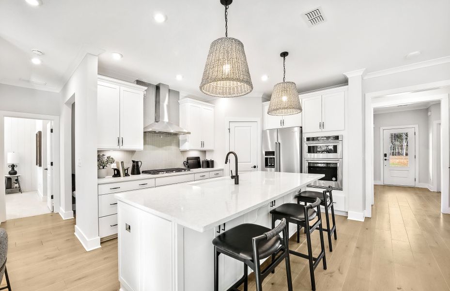 Representative furnished interior of a home built from the Woodward by Pulte Homes in Riversprings, Dacula (Image 27).