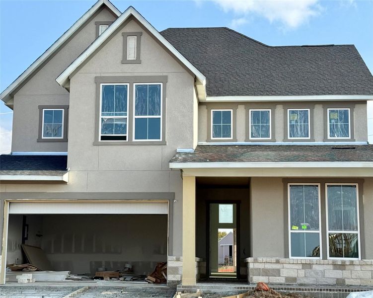 In-progress construction of a new home in The Arbor At Pecan Ridge, Fulshear, TX (Image 22).