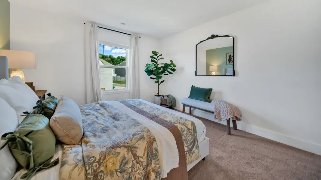 Representative furnished interior of a home built from the Mitchell Townhome by D.R. Horton in Oak Vista, Knoxville (Image 11).