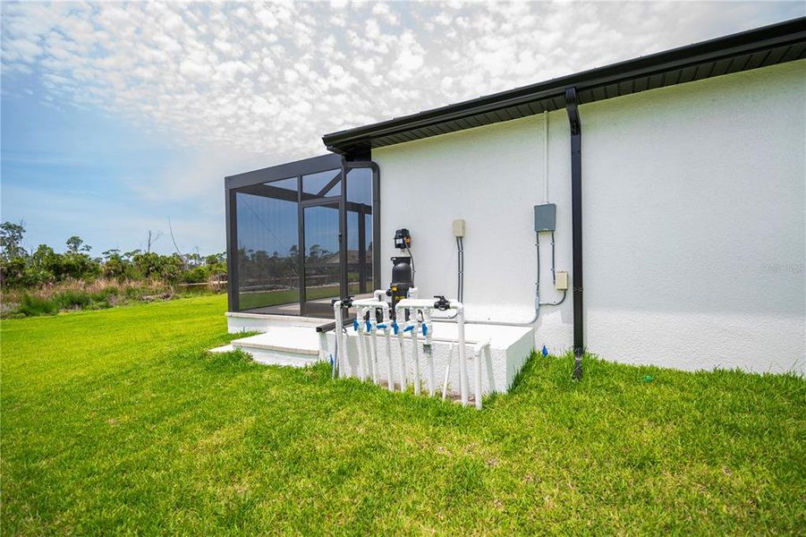 Exterior details and patio area of a home in , Port Charlotte (Image 34). Exterior details and patio area of a home in , Port Charlotte (Image 34).