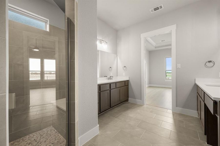 Furnished interior view inside a new home in Ladera at Timberbrook, Justin (Image 15). Furnished interior view inside a new home in Ladera at Timberbrook, Justin (Image 15).