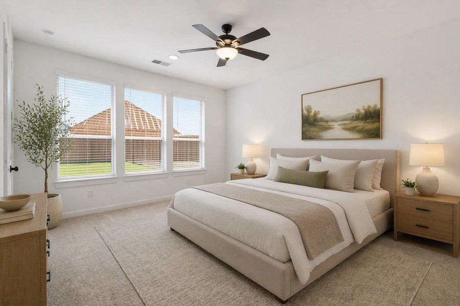 Staging Bringing Together the Spacious Main Suite With Natural Light Staging Bringing Together the Spacious Main Suite With Natural Light