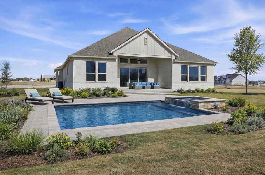 VIRTUALLY ENHANCED. The home does not have a pool.