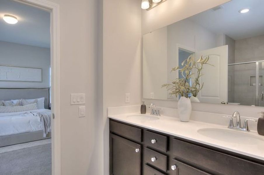 Representative furnished interior of a home built from the Tate by True Homes in Beaver Creek, Statesville (Image 24).