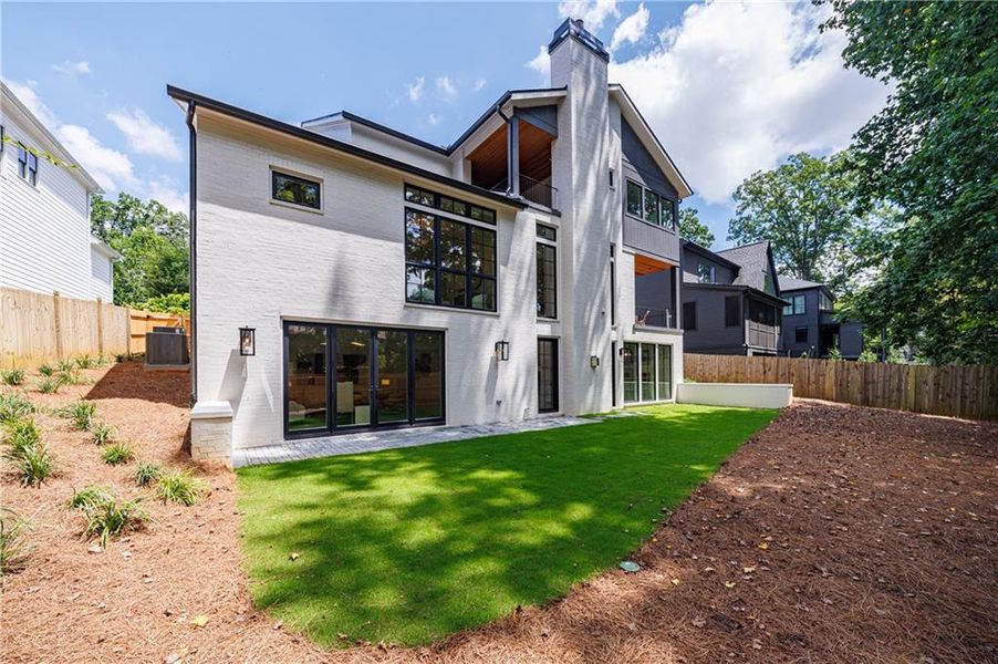 Exterior details and patio area of a home in , Atlanta (Image 47). Exterior details and patio area of a home in , Atlanta (Image 47).