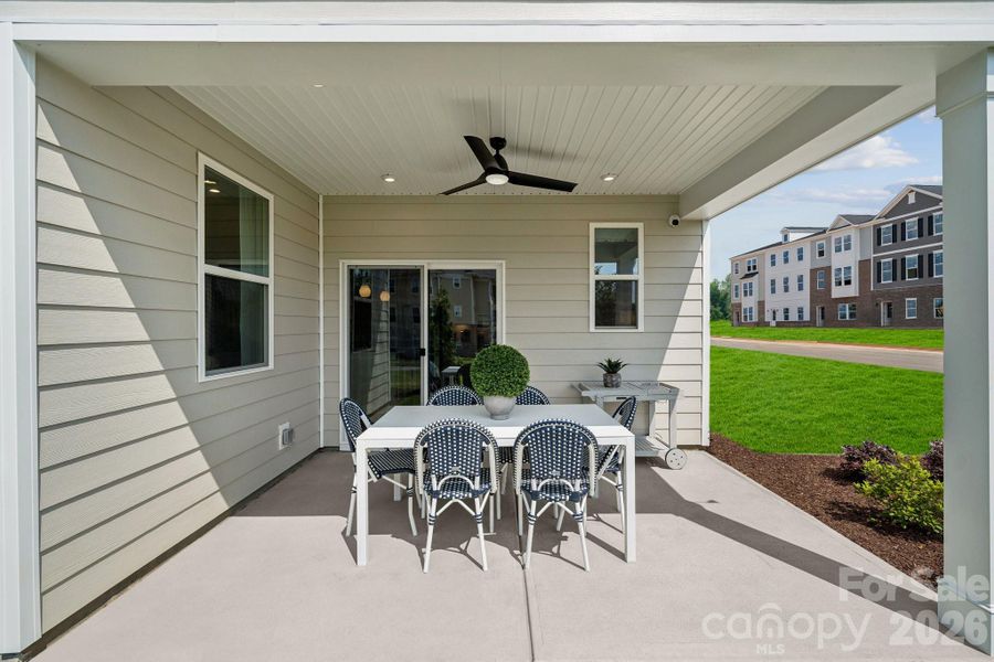 Exterior details and patio area of a home in Tillery at Wilson Farms, Fort Mill (Image 3).