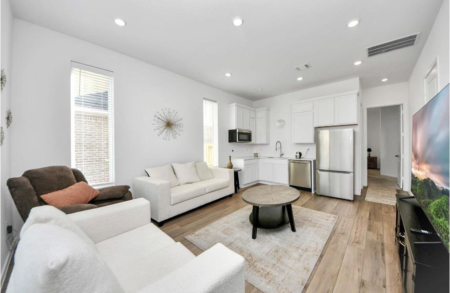 Furnished interior view inside a new home in Cross Creek West: Richmond Collection, Fulshear (Image 34).