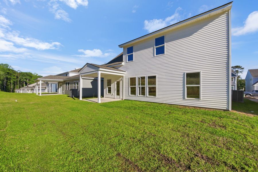 Exterior details and patio area of a home in Grand Arbor, Blythewood (Image 3).