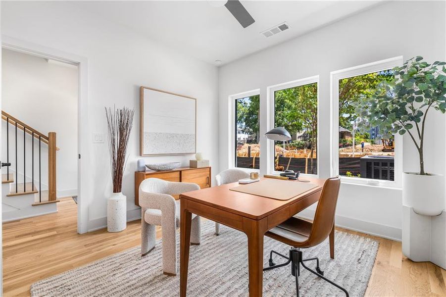 Furnished interior view inside a new home in , Atlanta (Image 7).