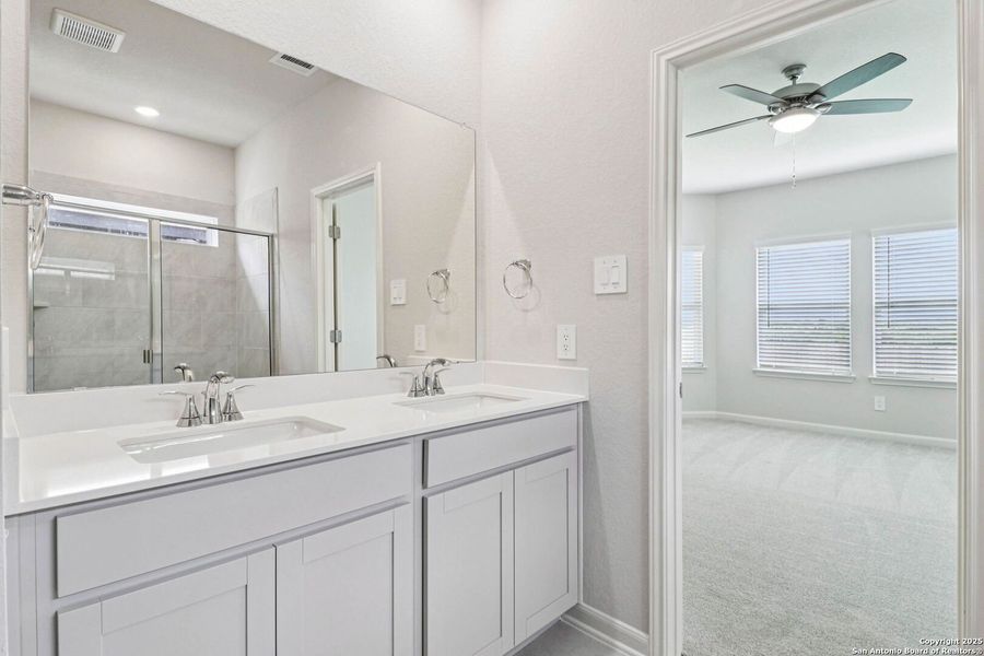 Furnished interior view inside a new home in Sagebrooke - Premier Series, San Antonio (Image 11). Furnished interior view inside a new home in Sagebrooke - Premier Series, San Antonio (Image 11).