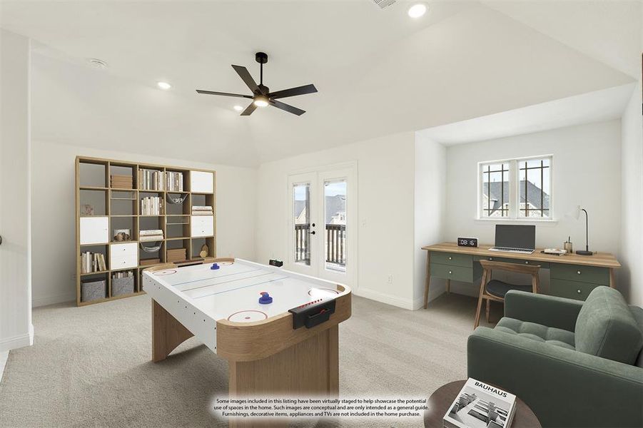 Furnished interior view inside a new home in Painted Tree Woodland District 50, McKinney (Image 15). Furnished interior view inside a new home in Painted Tree Woodland District 50, McKinney (Image 15).