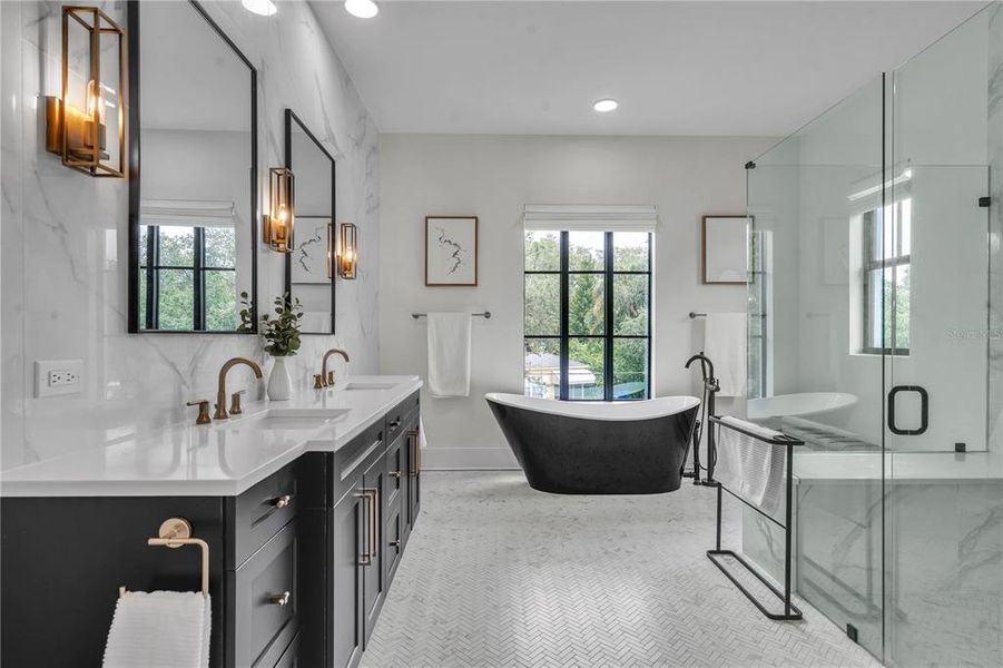 Furnished interior view inside a new home in , Tampa (Image 8).
