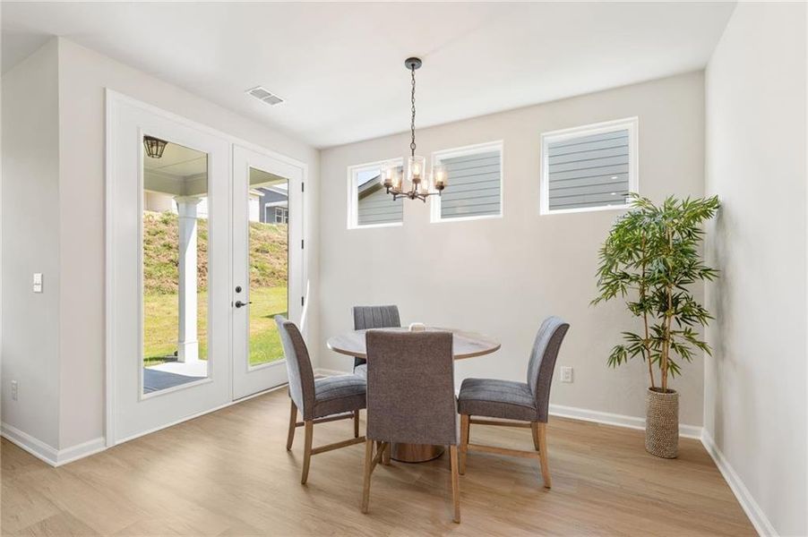 Furnished interior view inside a new home in Kelly Preserve, Loganville (Image 9).