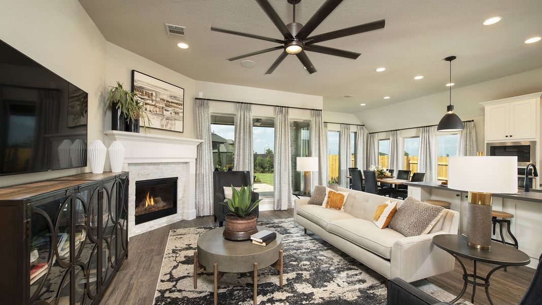 Furnished interior view inside a new home in Midline, Houston (Image 19).