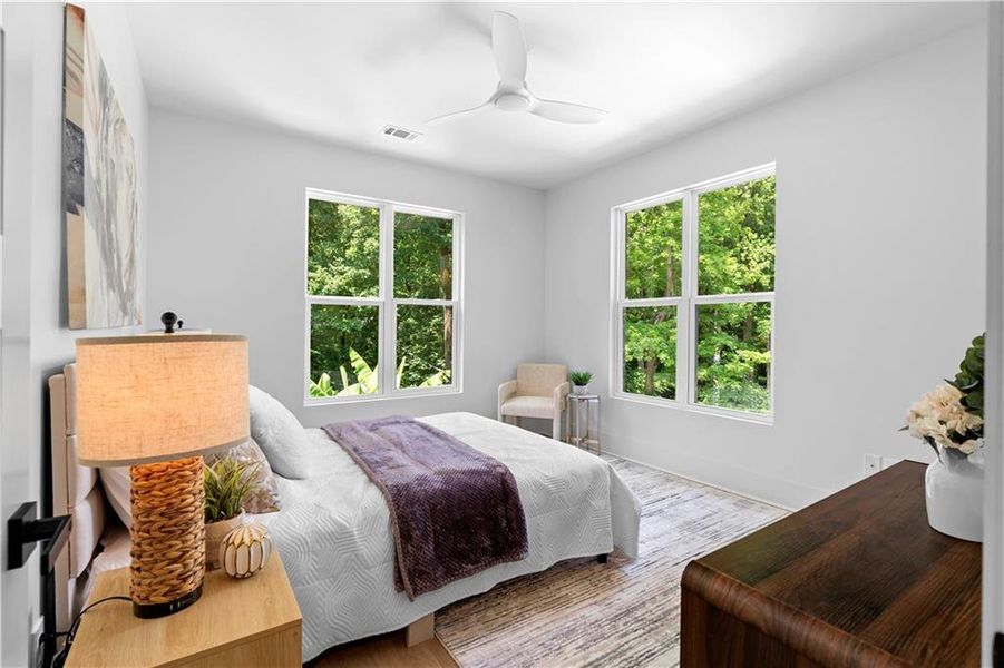 Furnished interior view inside a new home in , Atlanta (Image 18). Furnished interior view inside a new home in , Atlanta (Image 18).