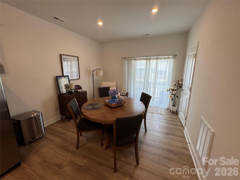 Furnished interior view inside a new home in Alexander Providence Townhomes, Charlotte (Image 8). Furnished interior view inside a new home in Alexander Providence Townhomes, Charlotte (Image 8).