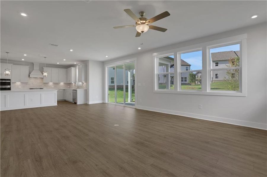 Spacious, unfurnished interior of a new home in The Paddocks at Doc Hughes, Buford (Image 36).