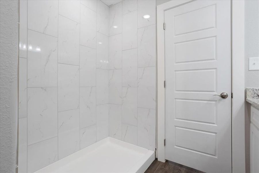 Large walk-in shower