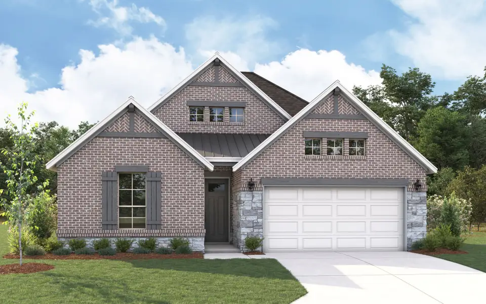 The Bianca - Hill Country 2 with Stone Elevation The Bianca - Hill Country 2 with Stone Elevation