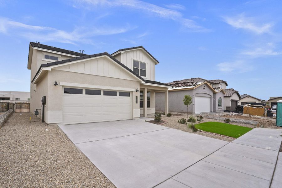 Representative exterior photo of a completed home built from the Blue Agave by View Homes in Paseos Del Este, Horizon City, TX (Image 28).