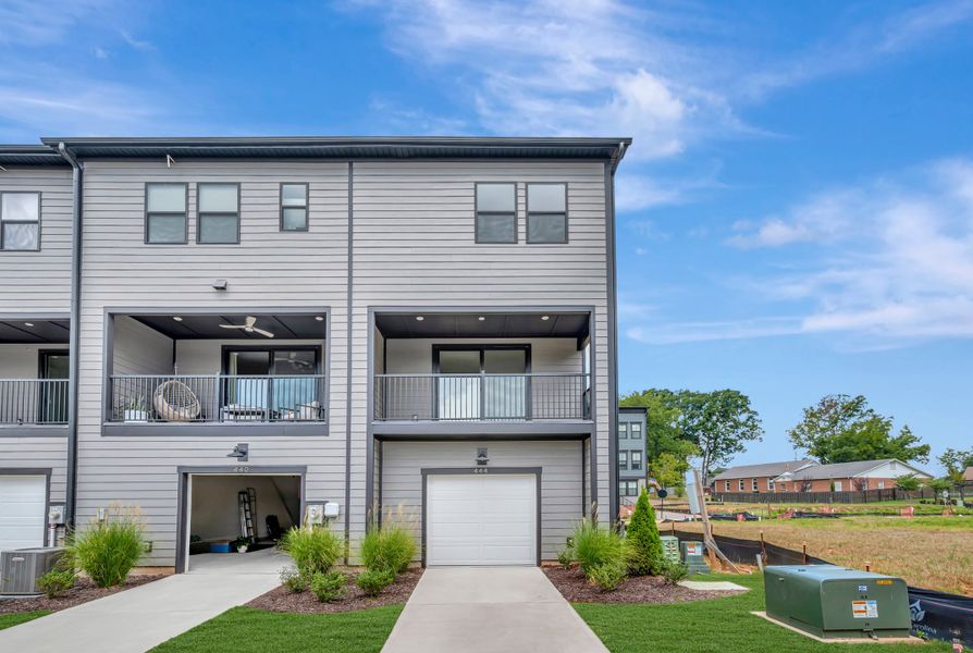 Exterior details and patio area of a home in Old Town Village, Waxhaw (Image 3).
