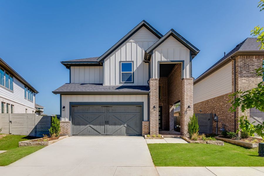 Representative exterior photo of a completed home built from the Nantucket by Taylor Morrison in The Retreat at Harvest, Argyle, TX (Image 2). Representative exterior photo of a completed home built from the Nantucket by Taylor Morrison in The Retreat at Harvest, Argyle, TX (Image 2).