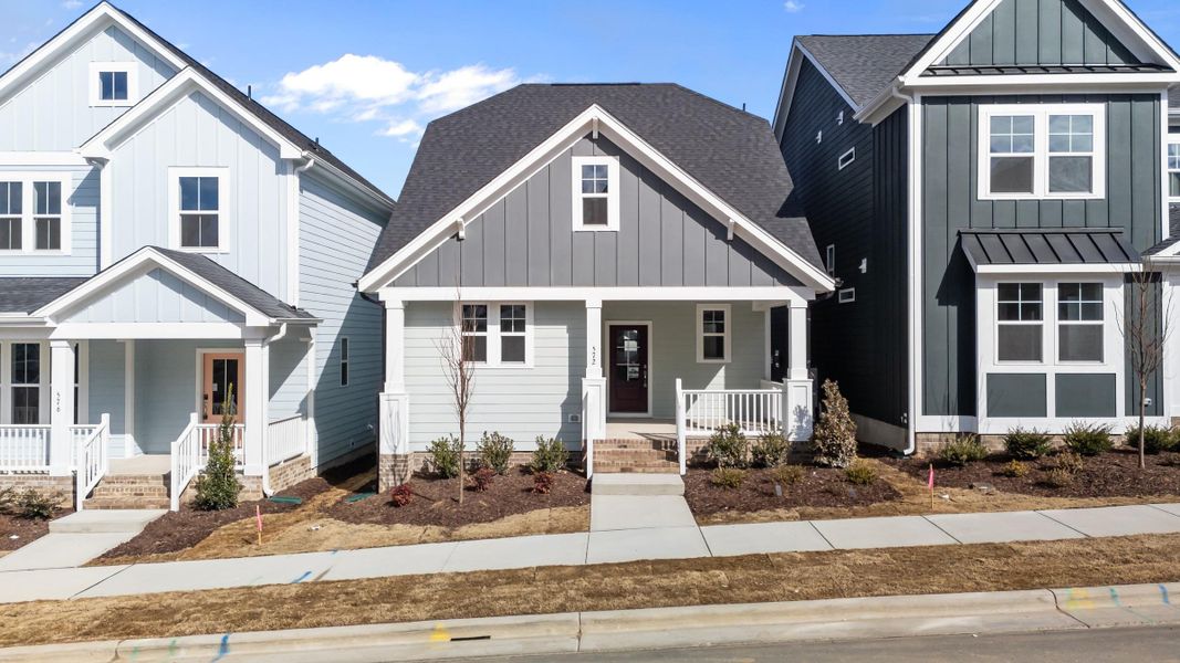 Representative exterior photo of a completed home built from the Found a Dream by Garman Homes in Wendell Falls, Wendell, NC (Image 22).