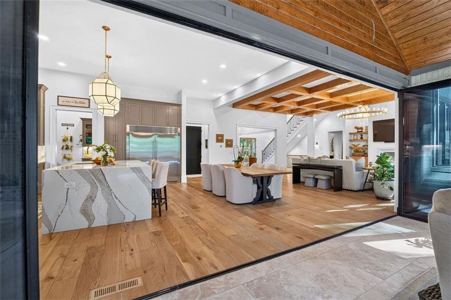 Furnished interior view inside a new home in , Alpharetta (Image 58).
