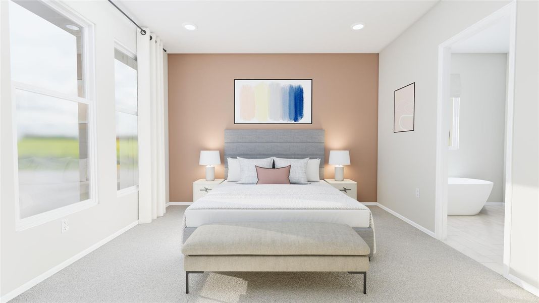Furnished interior view inside a new home in Anniston, Katy (Image 7).