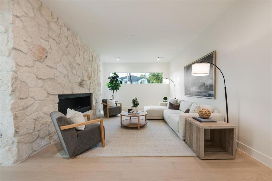 Furnished interior view inside a new home in , Dallas (Image 29).