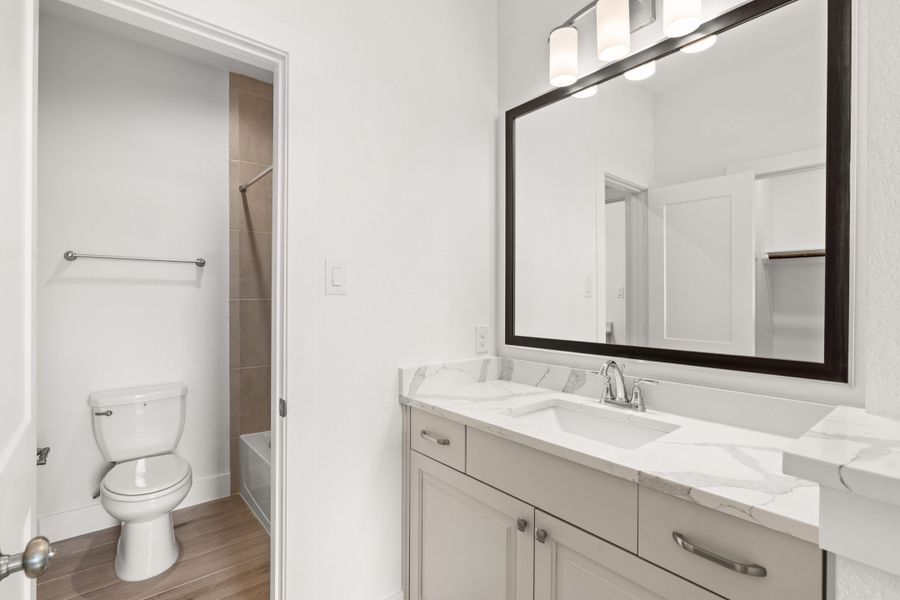 Furnished interior view inside a new home in The Highlands, Porter (Image 15).