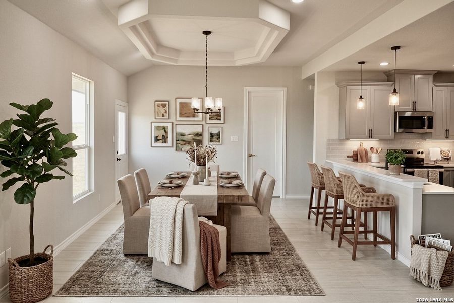 Furnished interior view inside a new home in , La Vernia (Image 4).