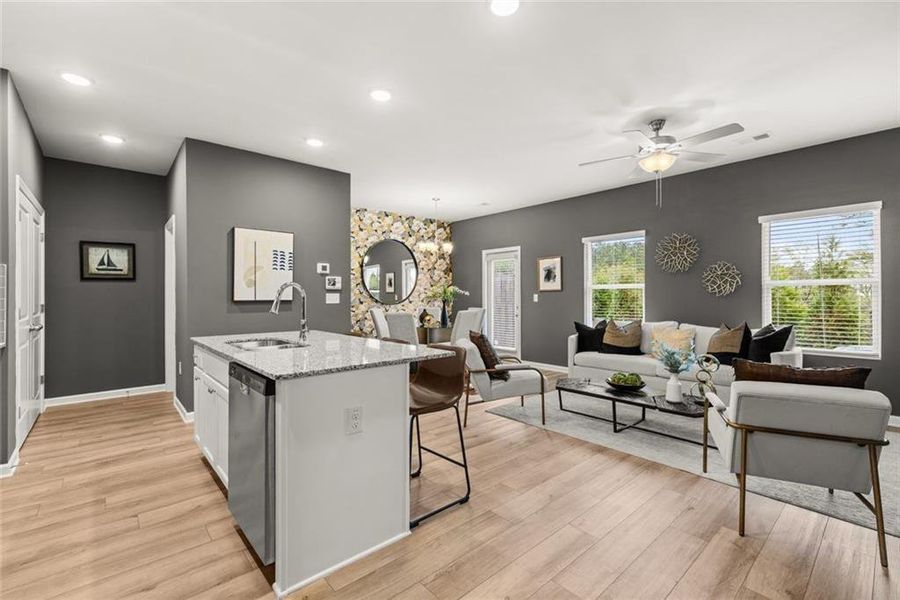 Furnished interior view inside a new home in Reeves Park, Stockbridge (Image 34).