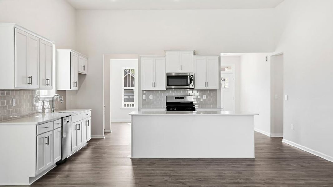 Furnished interior view inside a new home in Blue Ridge Trail, Fountain Inn (Image 8).