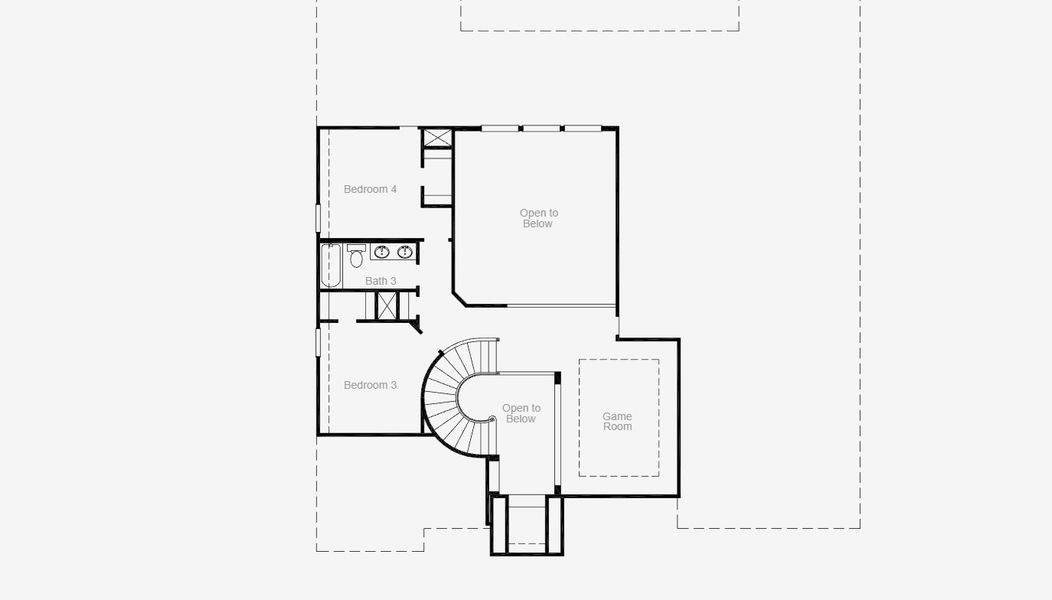 2D floor plan layout for the Ames by Coventry Homes in Pecan Square 100', Northlake, TX (Image 19).