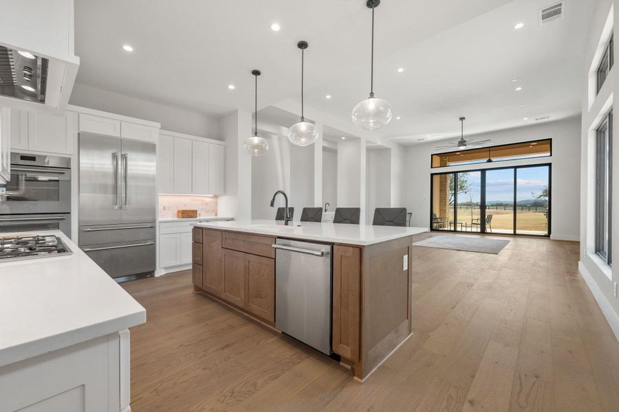 Furnished interior view inside a new home in Lakecliff on Lake Travis, Spicewood (Image 5).