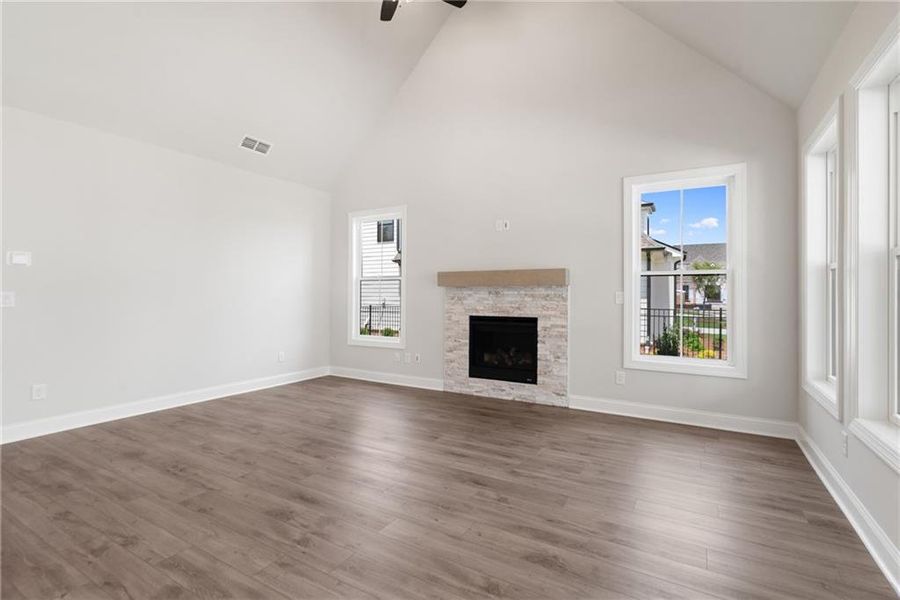 Spacious, unfurnished interior of a new home in Promenade at Sawnee Village, Cumming (Image 36).