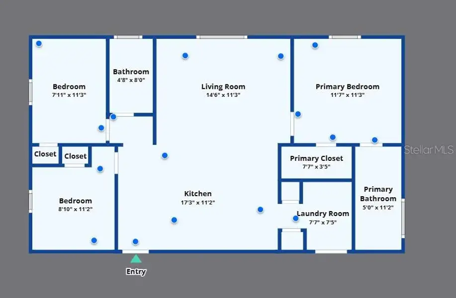 2D floor plan layout of this home in , Bradenton, FL (Image 4).