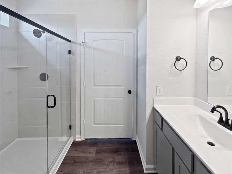 The Davenport II- Primary Bathroom with Large Walk-In Shower The Davenport II- Primary Bathroom with Large Walk-In Shower