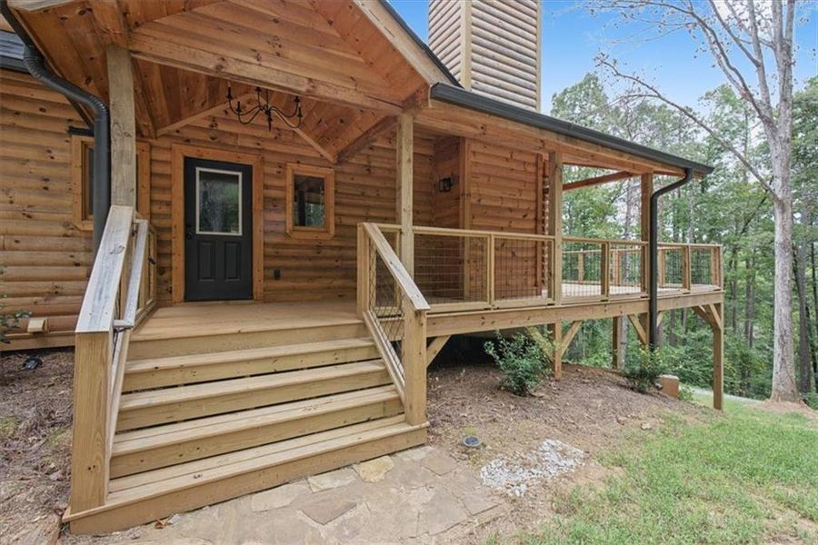 Exterior details and patio area of a home in , Ball Ground (Image 27).
