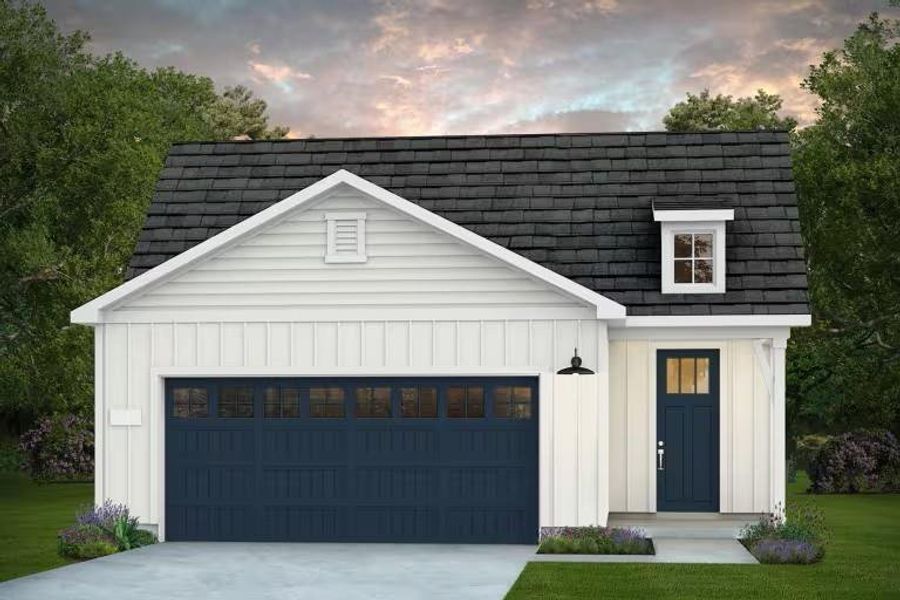 Front exterior of a new home in Del Webb in Chambers Creek, Willis, TX, highlighting curb appeal (Image 2). Front exterior of a new home in Del Webb in Chambers Creek, Willis, TX, highlighting curb appeal (Image 2).