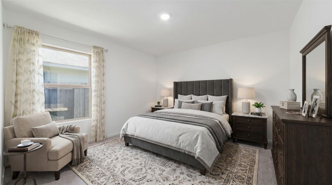 Virtually staged – Bedroom 1