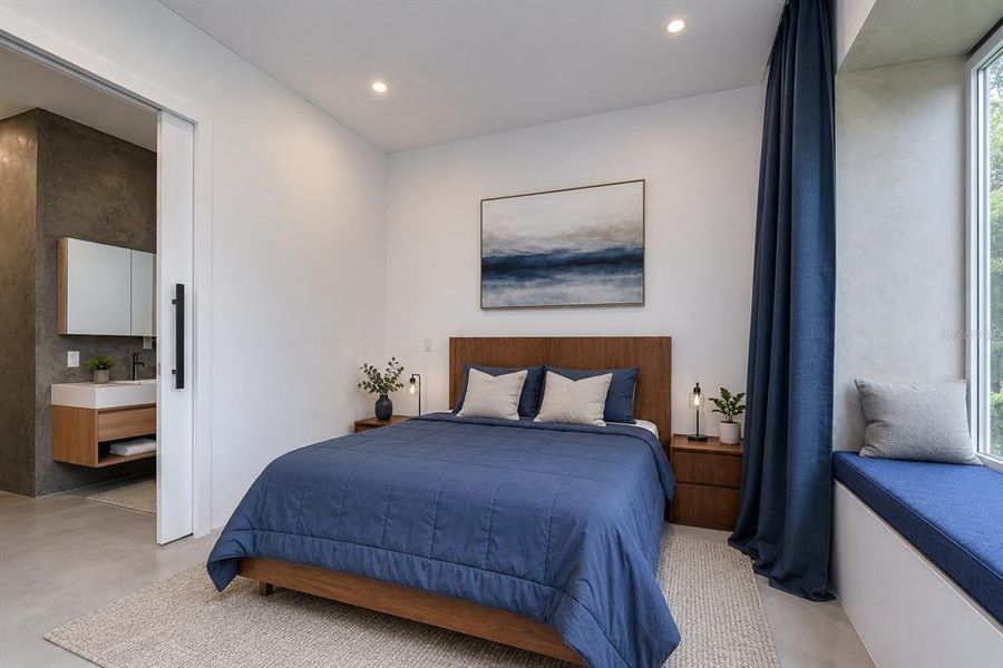 Furnished interior view inside a new home in , Tampa (Image 41).
