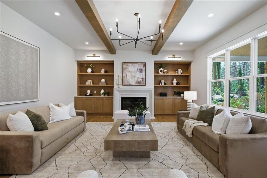 Furnished interior view inside a new home in , Marietta (Image 12).
