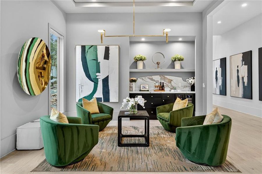 Furnished interior view inside a new home in , Atlanta (Image 6). Furnished interior view inside a new home in , Atlanta (Image 6).