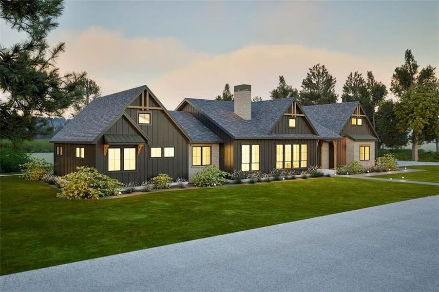 Front exterior of a new home in , Cartersville, GA, highlighting curb appeal (Image 8).